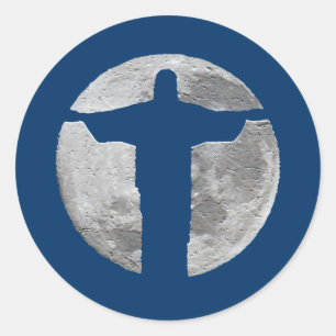 "Cristo Redentor" zum zu schmücken Runder Aufkleber