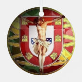 Cristo salvador Keramik Ornament Aus Metall (Rückseite)