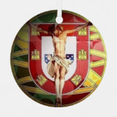 Cristo salvador Keramik Ornament Aus Metall (Vorderseite)