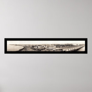 Cristobal Colon Panama Foto 1936 Poster