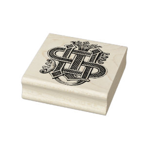 Cristogram Vintage Gummikunst-Briefmarke Gummistempel