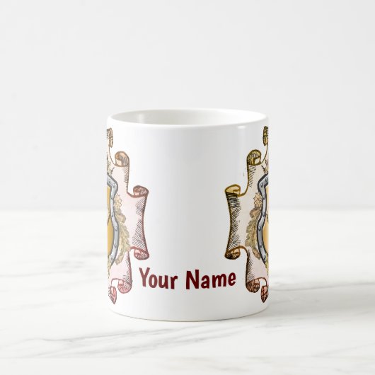 Cristos Cross Shield-Nachname Kaffeetasse (Mittel)