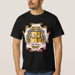 Cristos Kreuz Schild Nachname T-Shirt