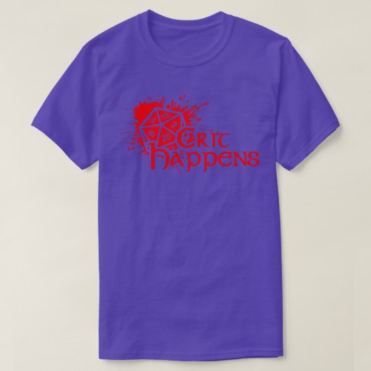 Crit Happens T-Shirt (Design vorne)