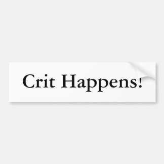 Crit passiert! autoaufkleber