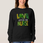 Critical Care Krankenpflege St Patricks Day Liebe  Sweatshirt (Vorderseite)