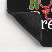 Critical Care Nurse Crew Stethoscope Santa Hat Chr Mousepad (Ecke)
