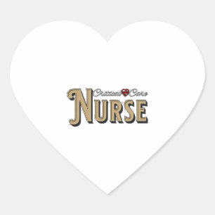 Critical Care Nurse - Nur für die kritische Betreu Herz-Aufkleber