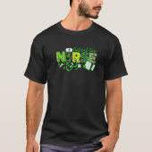 Critical Care Nurse St. Patricks Day Liebe Stethos T-Shirt (Vorderseite)