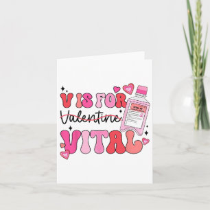 Critical Care Nurse Valentine Groovy V ist für Vit Karte