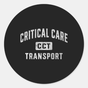 Critical Care Transport Nurse CCT Squad Team Runder Aufkleber
