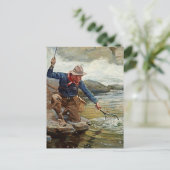 "Critical Moment" von Philip R Goodwin Postkarte (Stehend Vorderseite)