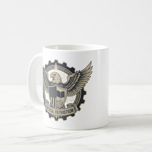 Critical Patriotism Mug Kaffeetasse (Vorderseite Links)