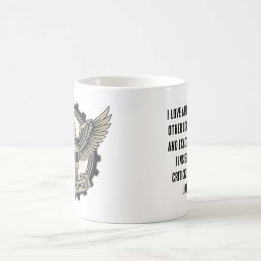 Critical Patriotism Mug Kaffeetasse (Mittel)