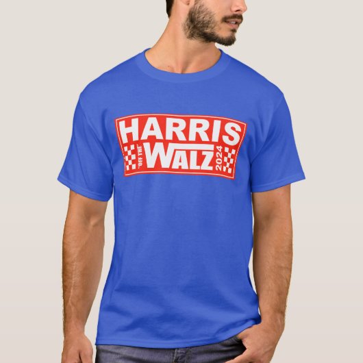 Critical Political Blue Wave Harris Walz 2024 T-Shirt (Vorderseite)