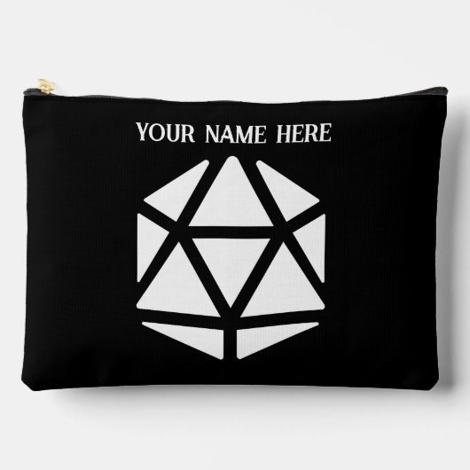 Critical Strike Würfel Acc. Zip Pouch (groß) Zubehörtasche (Vorderseite)