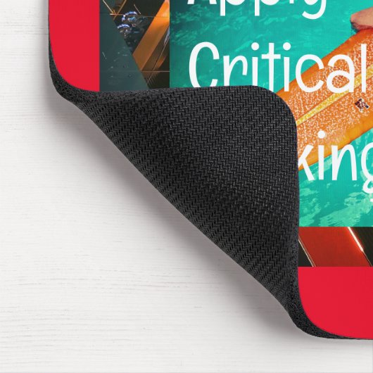 "Critical Thinking" Surf Vater Mousepad (Ecke)