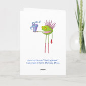 Critter Cedric-Weihnachtskarte Feiertagskarte (Rückseite)