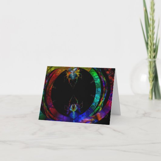 Critter Liebe Rainbow Art Karte (Vorderseite)