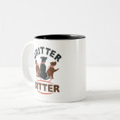 Critter Sitter für Niedliche Heimtiere Zweifarbige Tasse (Vorderseite Links)