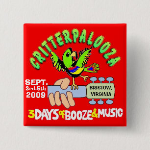 CRITTERPALOOZA Knöpfe Button