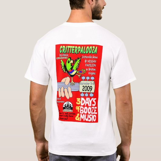 CRITTERPALOOZA T - Shirts (Rückseite)