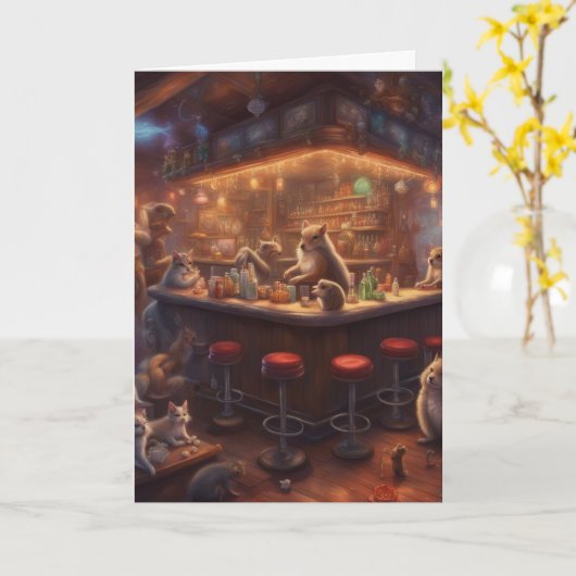 Critters Weihnachtsgebäck beim Bar-Kunden Karte (Gelbe Blume)