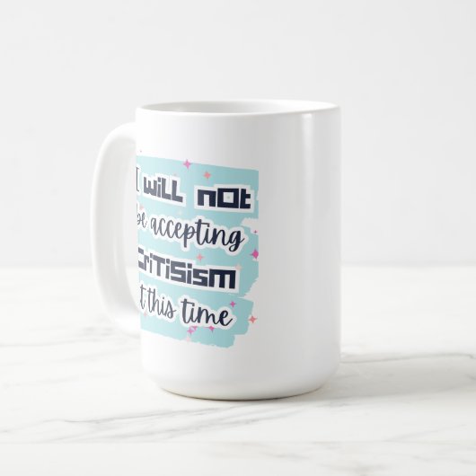 Critzismus-Tasse Kaffeetasse (Vorderseite Links)