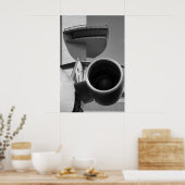 CRJ JFK Tower B&W Poster (Küche)