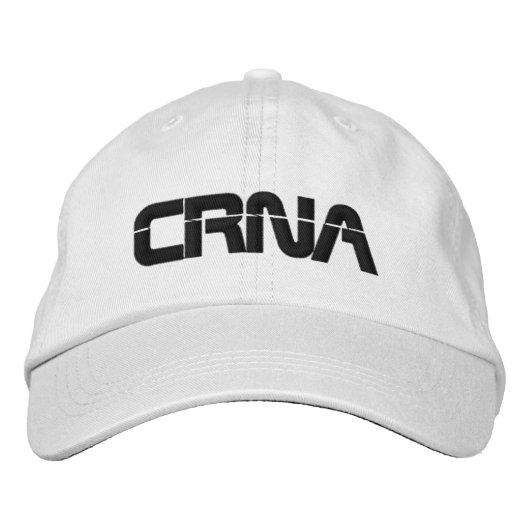 CRNA Anästhesie Bestickte Baseballkappe (Vorderseite)