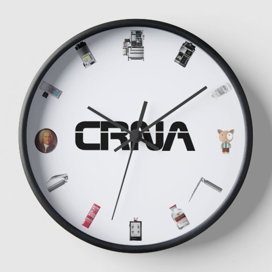 CRNA Anästhesie Uhr (Vorderseite)