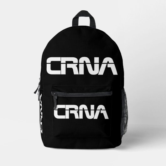 CRNA Anästhesiesdesign Bedruckter Rucksack (Vorderseite)