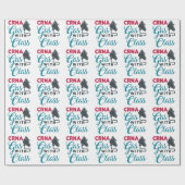 CRNA Gas mit Klasse Funny Aufwertung Geschenkpapier (Flach)