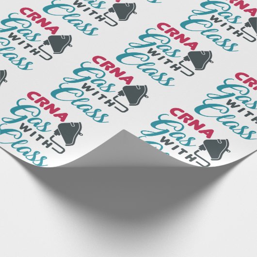 CRNA Gas mit Klasse Funny Aufwertung Geschenkpapier (Ecke)