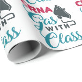 CRNA Gas mit Klasse Funny Aufwertung Geschenkpapier (Rolleneckpunkt)