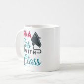 CRNA Gas mit Klasse Funny Aufwertung Kaffeetasse (Vorderseite Links)
