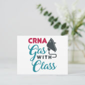 CRNA Gas mit Klasse Funny Aufwertung Postkarte (Stehend Vorderseite)