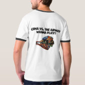 CRNA GEGEN DIE FLUGLINIE T-Shirt (Schwarz voll)