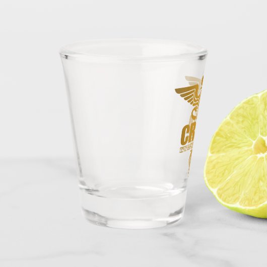 CRNA (Gold) Schnapsglas (Links)