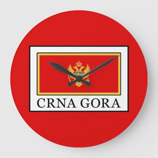 Crna Gora Große Wanduhr (Vorderseite)
