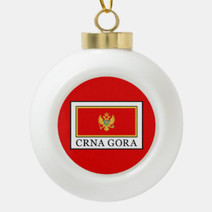 Crna Gora Keramik Kugel-Ornament