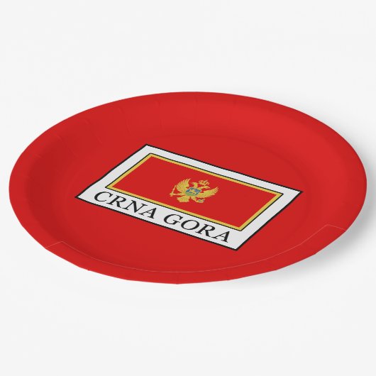 Crna Gora Pappteller (Schrägansicht)