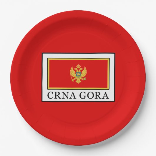 Crna Gora Pappteller (Vorderseite)