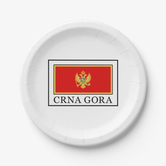 Crna Gora Pappteller (Vorderseite)
