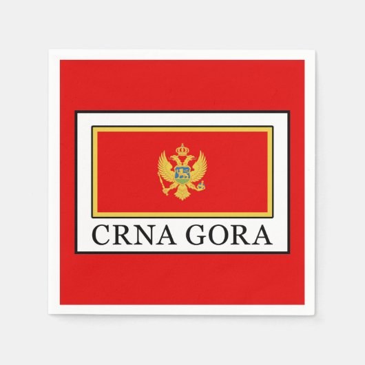 Crna Gora Serviette (Vorderseite)