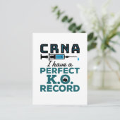 CRNA I habe einen perfekten K.O.-Rekord Postkarte (Stehend Vorderseite)