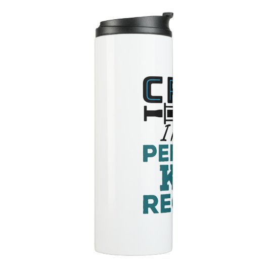 CRNA I habe einen perfekten K.O.-Rekord Thermosbecher (Nach links gedreht)