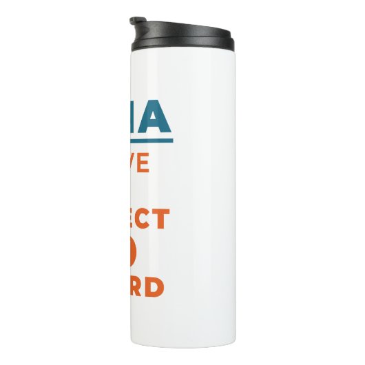 CRNA I hat einen perfekten KO-Datensatz Thermosbecher (Nach rechts gedreht)