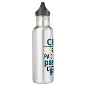 CRNA Ich werde bezahlt, Gas zu passieren Edelstahlflasche (Links)