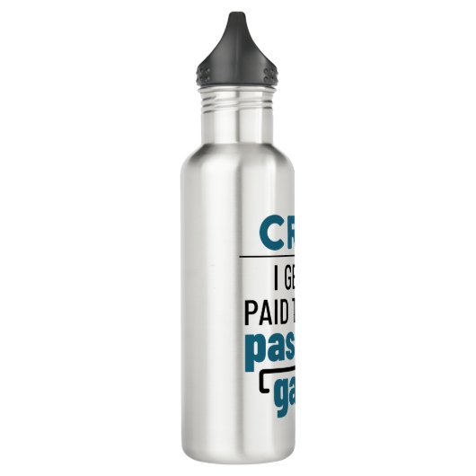 CRNA Ich werde bezahlt, Gas zu passieren Edelstahlflasche (Links)